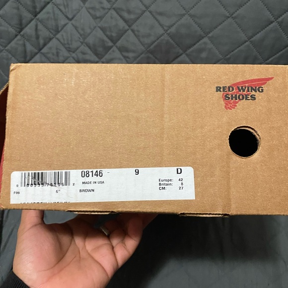 Red Wing boots with leather shoe laces - Picture 6 of 7